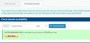 Check to see if your domain is available.